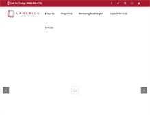 Tablet Screenshot of lamericausa.com